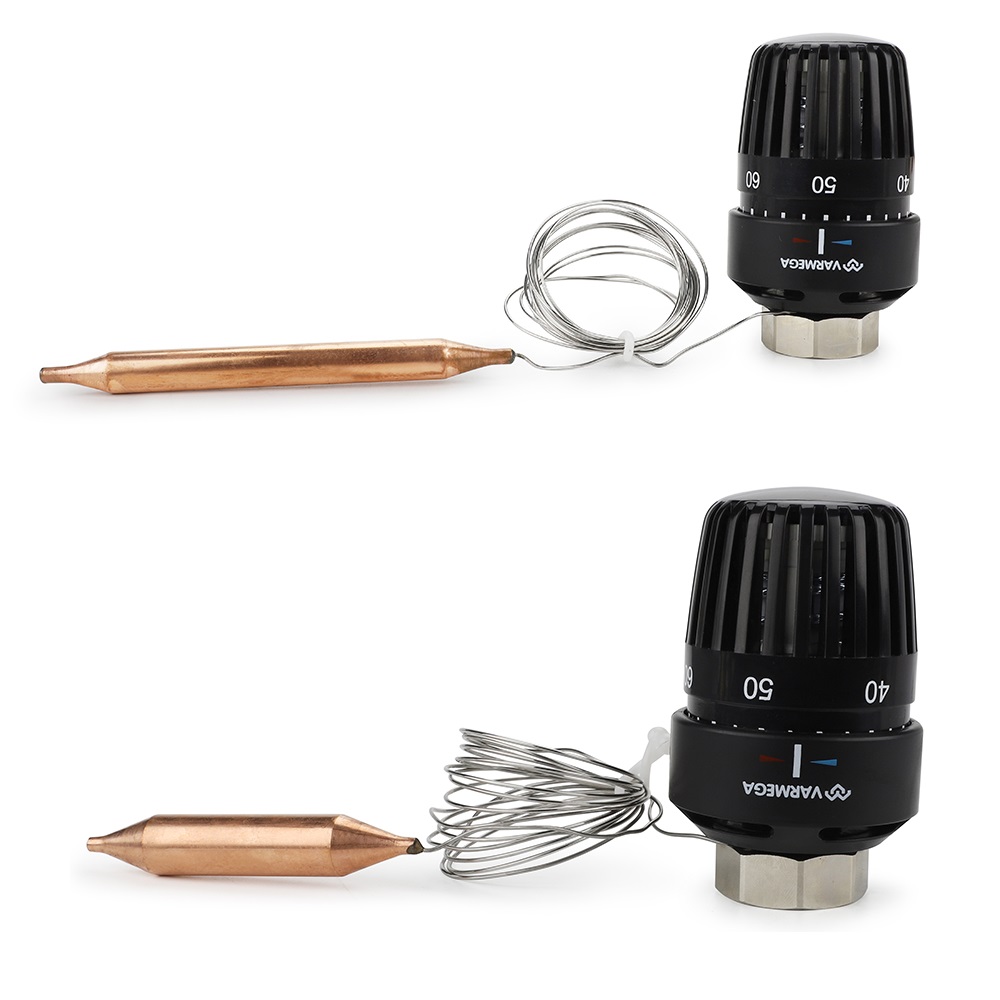 Термостатическая головка Varmega VM117 20-70°С, выносной датчик