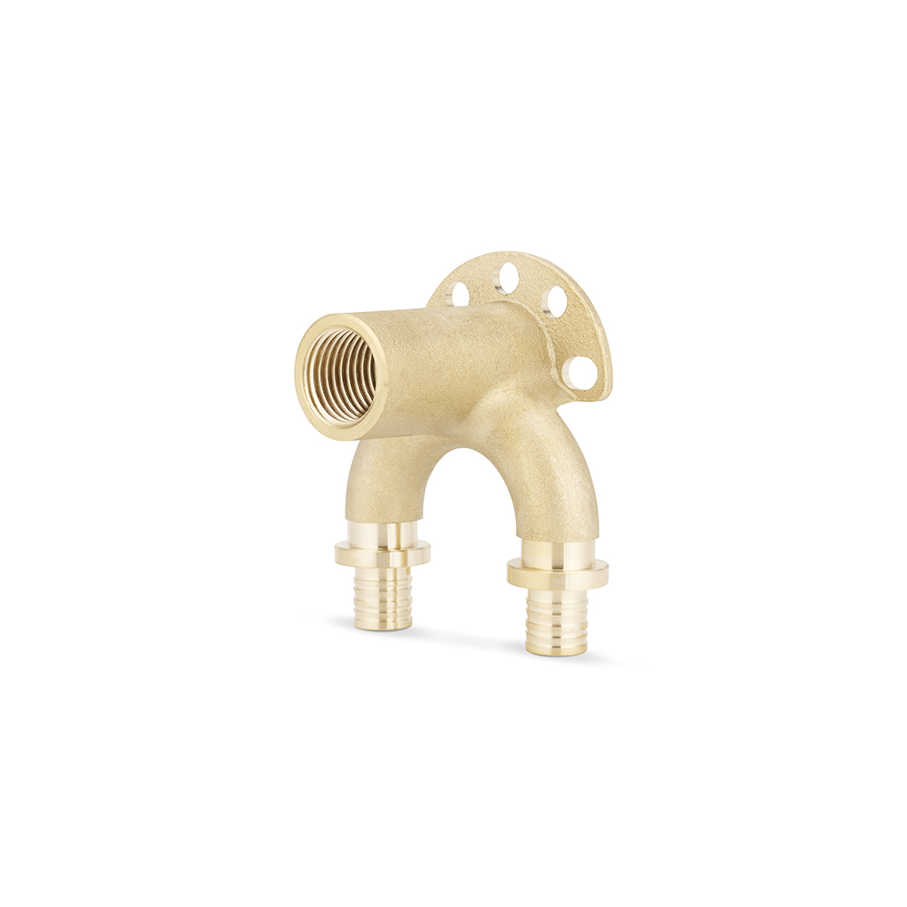 Угольник Varmega Slide-fit с внутренней резьбой и настенным креплением — изображение 2