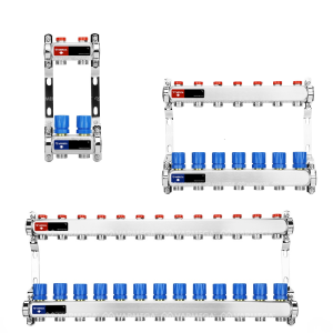 Распределительный коллектор Varmega VM155 для отопления с регулирующими и балансировочными клапанами